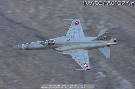 2007-10-10 Axalp Shooting Range 0500 F-5E Tiger II